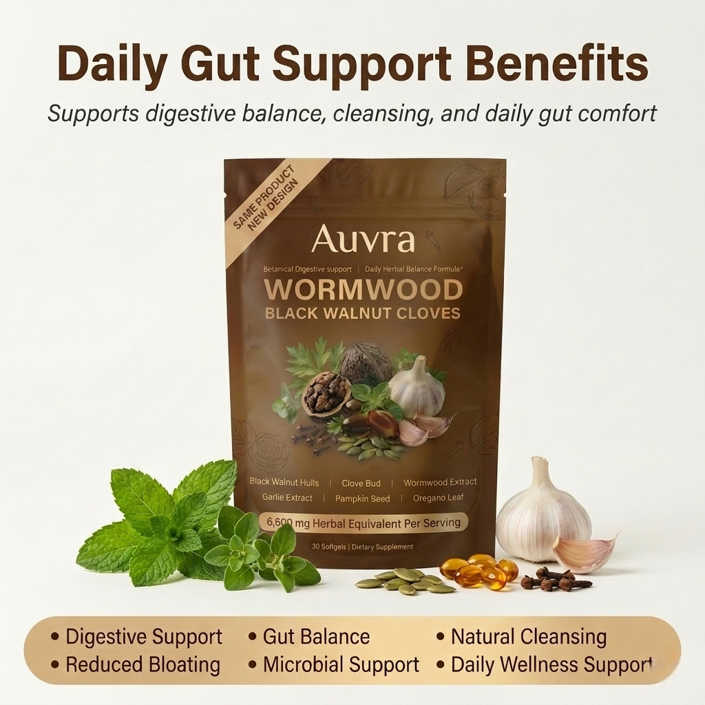 Auvra 18-in-1 Wormwood Black Walnut - 6,600mg softgels