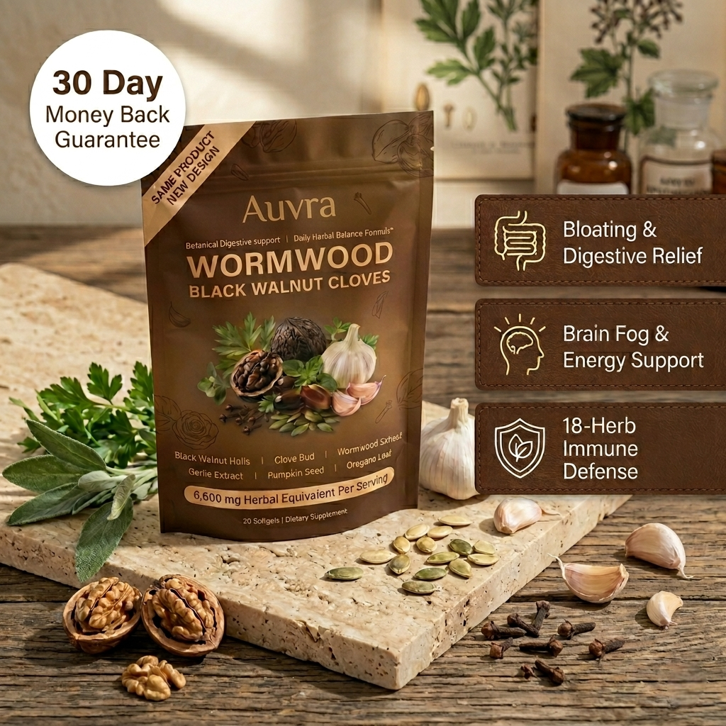 Auvra 18-in-1 Wormwood Black Walnut - 6,600mg softgels