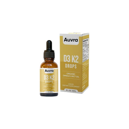 All Natural D3 K2 Drops Organic Omega 3 MCT Oil